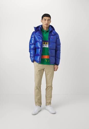 Image of POLO RALPH LAUREN Mens The Gorham Glossed Down Jacket (Royal Blue, 2XL)