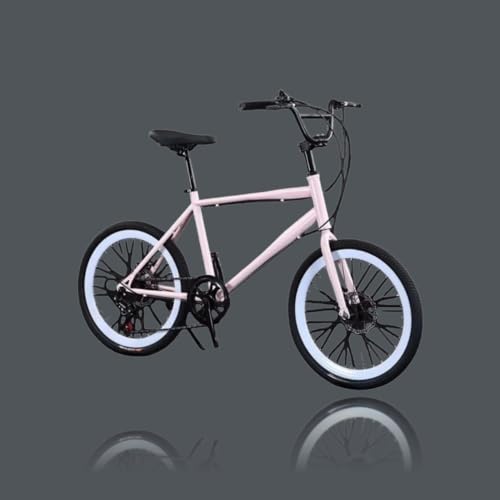 LumoLight22インチのフリースタイルBMXバイク、軽量、ポータブル、ロードライディング、調節可能なサドルの高さ、ブレーキ感度、小径、滑り止めタイヤ、高炭素鋼フレーム、120kgの積載量、初心者、大人、子供、通勤、旅行、学校、街乗りに適しています (
