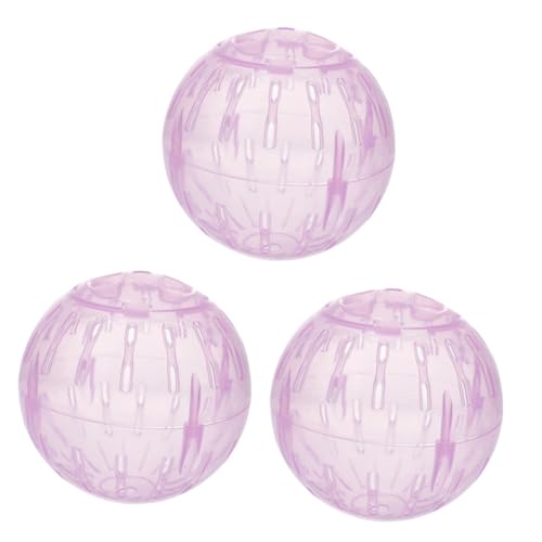 WOONEKY 3pcs Small Pet Running Balls Hamster Exercise Balls Abs Plastic for Hamster Guinea Pig Gerbil