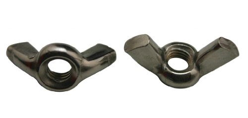 304 Stainless Steel Standard Type 6 MM M6 Swivel Wing Lock Wing Butterfly Wing Nuts Hardware(Pack of 25)