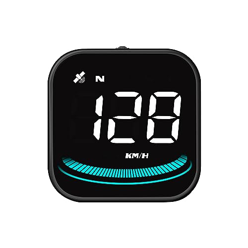 Shkalacar Head-Up Display for Car, Car GPS HUD with Displays Speed, Compass, Number of Satellites, Kilometer Mile Toggle