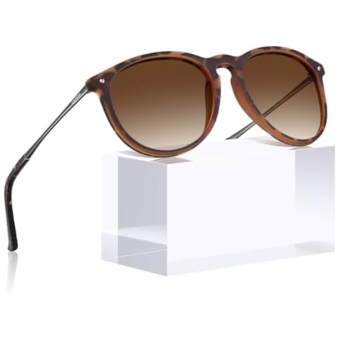 Carfia Vintage Polarised Sunglasses with UV400 Protection Cover