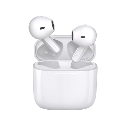 KP TECHNOLOGY In-Ear Wireless Bluetooth Earbuds for iPhone 16e / 16/16 Plus / 16 Pro / 16 Pro Max/iPhone 15 Pro / 15 Plus / 15 Pro Max / 14 Pro Plus Pro Max / 13 Pro Max Mini 12 11 (WHITE)