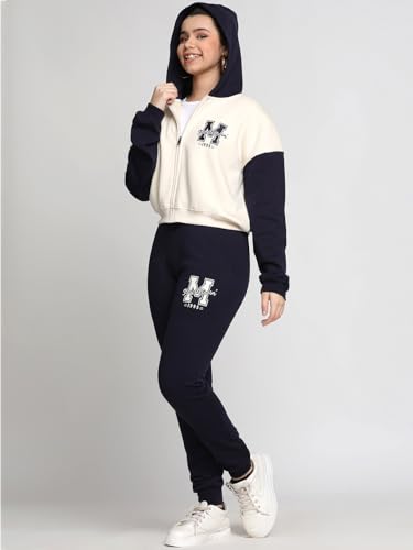 Image of Li'l Tomatoes Girls Fleece Tracksuit Set| Winter Hooded Full Zip Sweatshirt with Track Pants| Warm Casual Co-Ord Set| 7-16 Years