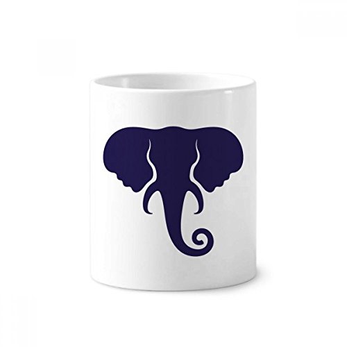 Mug éléphant Thaïlande en céramique blanche 350 ml porte-brosse à dents