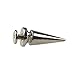 50PCS Silvery Cone Spikes Metallic Screw Back Studs DIY Craft Cool Rivets Punk 10 X 25mm