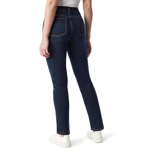 Gloria Vanderbilt Women's Shape Effect Pull on High Rise Straight Leg Jean Standard3