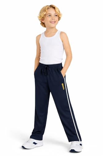 Image of DYCA by Bodycare Boys Cotton Solid Track Pant, Casual Regular Fit Joggers, Comfortable Activewear for Kids