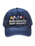 Radicalized by Basic Decency Cap Radicalized by Basic Decency Floral Hat Resist FDT Baseball Cap...