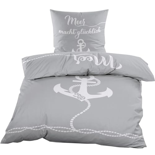 Casa Colori Renforce Bettwäsche 155x220 cm 2 TLG. aus 100% Baumwolle...