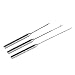 Chiffonade 3PCS Fishing Bait Needle Aluminum Alloy Fishing Bait Needle Rigging with Drill Stringer Hook Needles for Saltwater Freshwater Anglers(Silver)