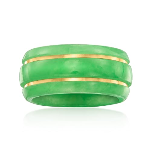Ross-Simons Jade Ring With 14kt Yellow...
