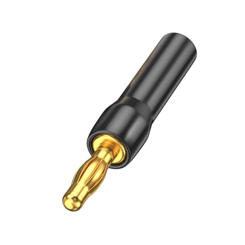 KieTeiiK 24 Karat Vergoldete Rechtwinklige 4-mm Bananenstecker Schraubtyp Für 8–20 AWG Drähte Und AV Receiver L Typ Vergoldete Sound Anschlüsse