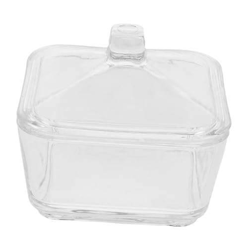 HEALEEP Azucarero de Vidrio con Transparente Café y Dulces Rellenar Oficinas