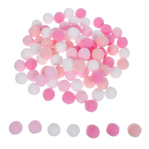 SHINEOFI Mini Pompones Artesanales de Poliéster Rosa Pastel 2,5 Cm, 200 Unidades para Manualidades DIY y Decoración de Fiestas, Bolas Suaves para Proyectos Creativos y Eventos Festivos