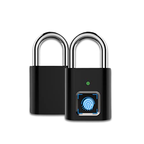 Fingerprint Padlock - Gym Locker Lock with Fingerprint Unlock, US...