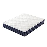 PurrJoys Colchón 90x190x25cm – Espuma viscoelástica con Gel de 10 Pulgadas – Colchón Ortopédico de 7 Zonas – Híbrido con Muelles Ensacados – Firmeza Media – Aislamiento de Movimiento, Colchón 90x190