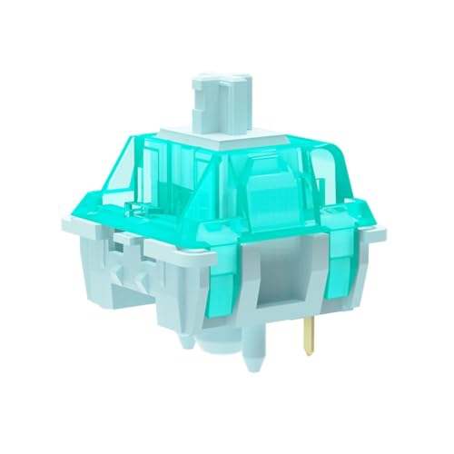 Steowsey 70 interruptores F.S de eje de combustión de hielo de 5 pines avanzados de eje de párrafo grande para teclado mecánico de juegos DIY