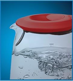 Hervidor de vidrio EUROSTAR 1.2L rojo miniatura 5