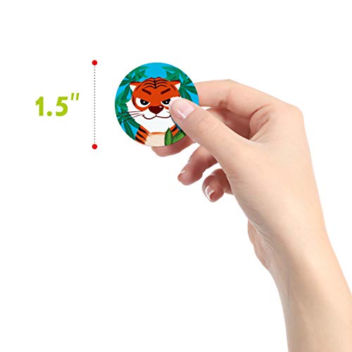 600 Pcs Round Zoo Marine Animal Stickers