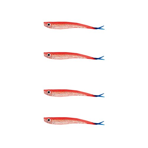 4 pezzi in gomma pesci Hering Bulls Drop Shot