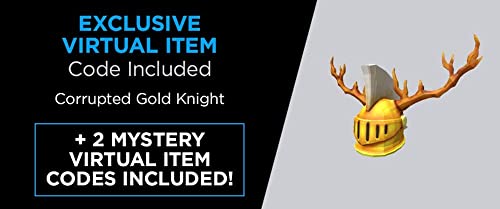 Roblox Celebrity Collection - Fantastic Frontier: Gold Corrupted Knight + Two Mystery Figure Bundle [Includes 3 Exclusive Virtual Items] #TOP3