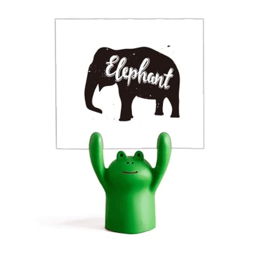 Support décoration grenouille et porte-mémo éléphant anti-oubli