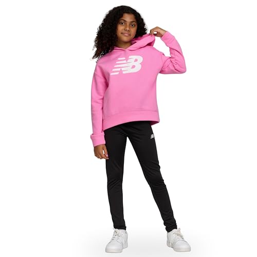 New Balance Girls Athletic 2 Piece – Pullover Hoodie & Fleece-Lined Leggings Sweatsuit Set, Soft Performance Activewear4