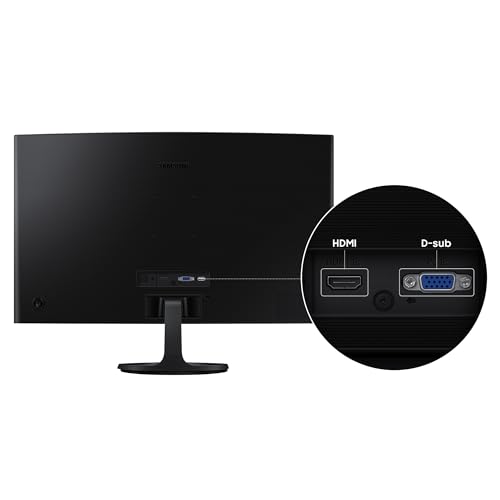 Image of Samsung 27 inch Essential S3 (S36GD) Curved Monitor - FHD, 1800R Curved Screen, 100Hz, Eye Saver Mode, Game Mode, HDMI D-sub, LS27D36CGANXZA