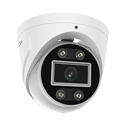 Foscam - Cámara Domo IP Exterior PoE 5MP con focos...: Cámara IP PoE de 5 megapíxeles con proyectores y sirena para detección de movimiento/persona/vehículo Resolución 5 MP, visión nocturna 20 m Audio bidireccional integrado y compatible con Amazon Alexa y Google Assistant Conexión PoE, certificación IP6...