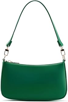 NIUEIMEE ZHOU Shoulder Bag for Women Retro Vegan Leather Classic Clutch Tote HandBags Purses with Zipper Closure