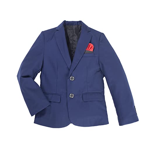 GETUBACK Boys' Bazer Flex Stretch Suit Jacket Blue 7