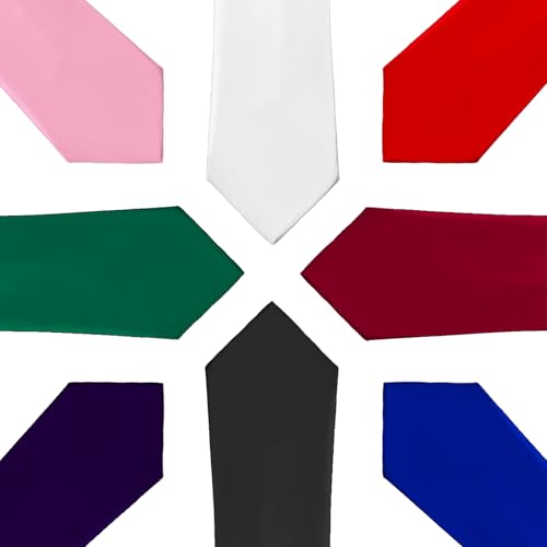 AHLPO Elegante Krawatte für Herren Satin 8 cm, Herren Krawatten, Klassische Schlips Herren für Hochzeit, Büro, Party und Festliche Veranstaltungen - Einfarbig in Verschiedenen Farben Tie, Lila