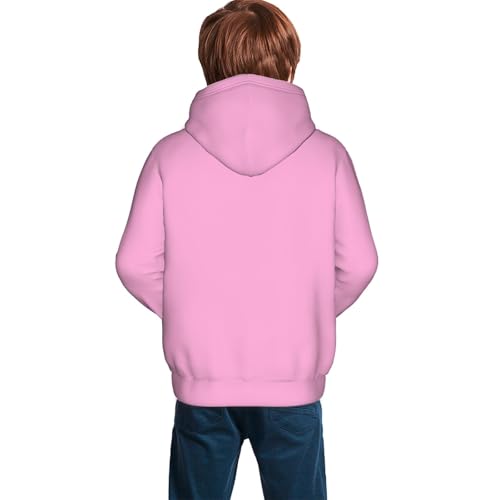 Pink Kid Hoodies Boys Sweatshirts Girls Pullover with Pocket4