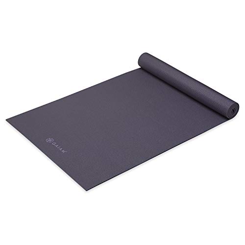 Gaiam Yoga Mat – Premium 5mm Solid Thick Non Slip Exercise & Fitness Mat for All Types of Yoga, Pilates & Floor Workouts (68″ x 24″ x 5mm)