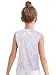 FEESHOW Boys Girls Metallic Leopard Vest Jacket Top Kids Jazz Hip Hop Disco Dance Tops Sleeveless V-neck Party Waistcoat Silver 18-24 Months
