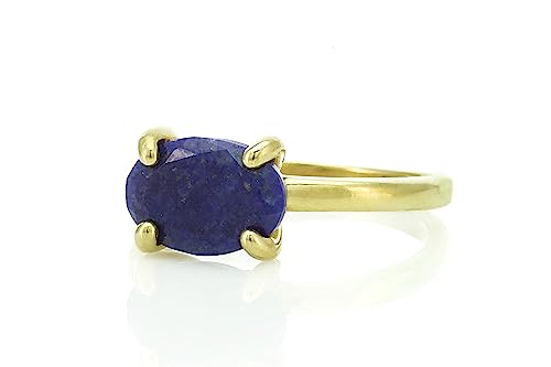 Bague Lapis Lazuli en Or 18k fait main : la haute joaillerie artisanale