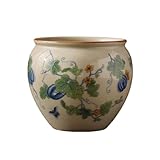 Jianshui - Tetera de cerámica retro con diseño de sancai