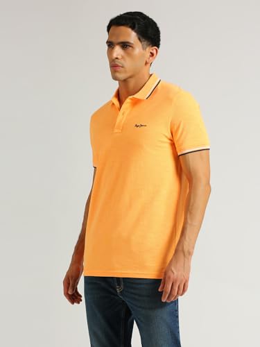 Image of Pepe Jeans Men's Cotton Regular Fit Polo T-Shirt