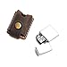 Yantahms Handmade Genuine Leather Hand-stitched Lighter case Lghter shell Leather Cover Lighter Holder Belt Case (Dark Brown)