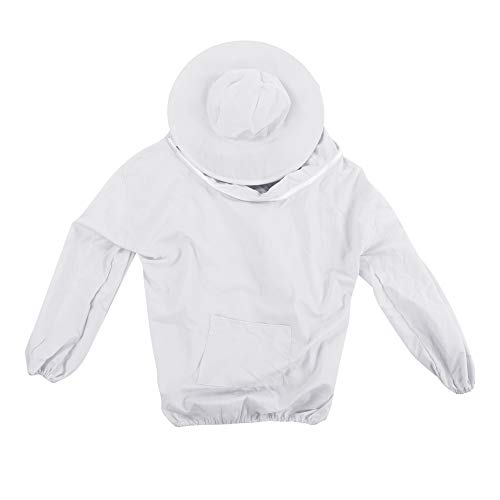 Bienenzucht im Freien schützende Schleierjacke atmungsaktiv (Weiß)