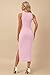 AUSELILY Womens Summer Bodycon Dresses 2025 Basic Casual Sleeveless Tank Midi Dress, Pink XS