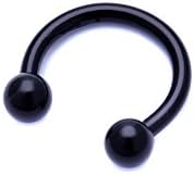 4youquality Surgical Steel Horseshoe Nose Lip Ear Teeth Piercing Hoop Ring Daith Tragus Ring