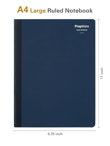 Image of DOODLE A4 Study Notebooks Pack of 4 | 160 Pages Each | College Ruled Softbound Notebooks for Exam Preparation, Class Notes, Revision & Study(Prepmate)
