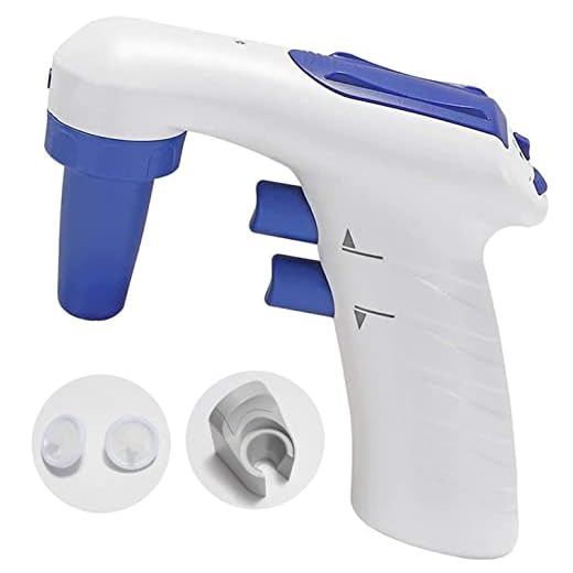 CGOLDENWALL Electric Pipettor Large Volume 0.1-200ML Automatic Motorized Pipette Filler Portable Pipette Controller for Biology Chemical Lab Speed Adjustable High Accuracy