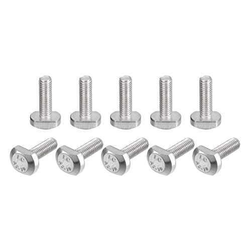 uxcell T-Slot Bolts, 20pcs M5x16mm T Slot Drop-in Stud Sliding Bolts 304 Stainless Steel T Shape Screws for T Track