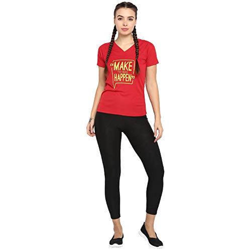 Image of OFF LIMITS Women Make It Happen T Shirt Red T Shirt-Small
