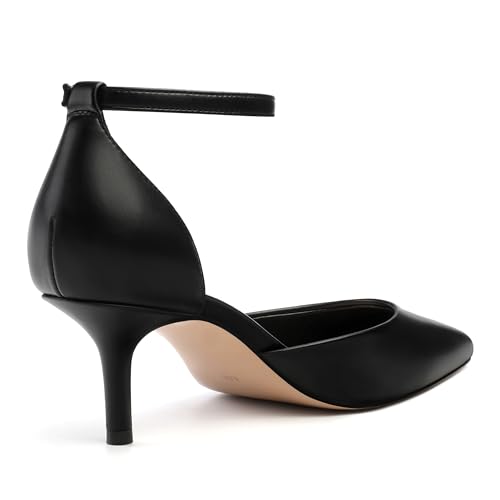 Pointed Closed Toe Heels for Women, Women's Ankle Strap Pumps, Wedding Party Office Business Work Dress Shoes3
