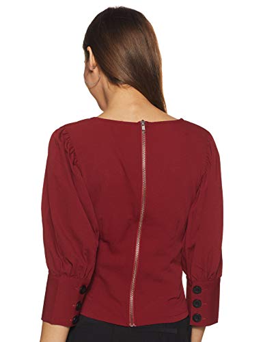Image of Harpa Women's Solid Regular Fit Blouse