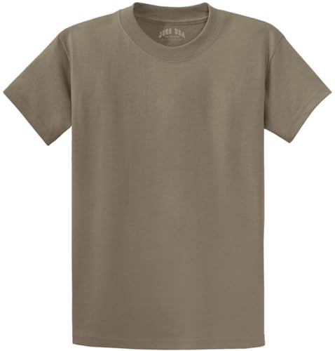 La Mejor Selección de Aca Joe los 5 mejores. 47 Joe's USA - Camisetas pesadas para hombre, 100% algodón, 172 ml, color café, marrón grisáceo, Small